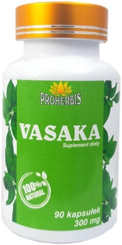 Herbatka Proherbis Vasaka 90 kapsułek działanie wykrztuśne (5902687152513)