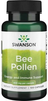 Suplement diety Swanson Bee Pollen Pyłek Pszczeli 400 mg 100 kapsułek (87614013169)