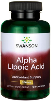 Дієтична добавка Swanson Ala Альфа-ліпоєва кислота 300 мг 120 капсул (87614021904)