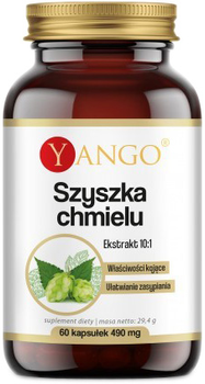 Suplement diety Yango Szyszka Chmielu 60 kapsułek spokojny sen (5904194061173)