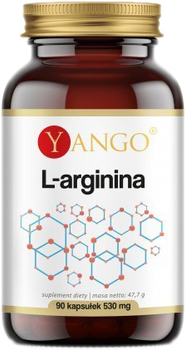 Дієтична добавка Yango L-аргінін 530 мг 90 капсул (5905279845657)