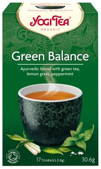 Чай Yogi Tea Green Balance Tea 17x18 г із чайним грибом (4012824401914)