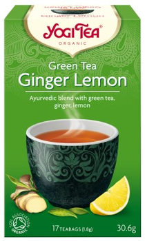 Зелений чай Yogi Tea Імбир Лимон BIO 17x1.8 г (4012824402058)