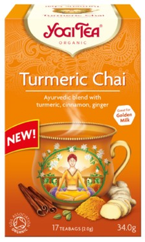 Herbata Yogi Tea Turmeric Chai Bio 17x1.8 g (4012824404168)