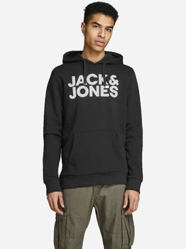 Худи мужское Jack & Jones Sweatshirts 12152840-3 2XL Черное (5715106795563)