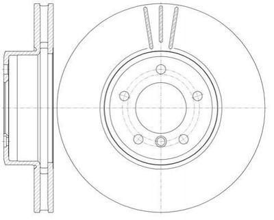 Диск тормозной BMW 5, 6 передн. (выр-во REMSA) Remsa (685310)