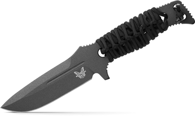 Нож Benchmade Sibert Adamas, фикс, паракорд Чёрный (375BK-1)