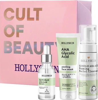 Набор косметики Hollyskin Glycolic AHA Acid Intensive Care 3 шт (4820200410524)