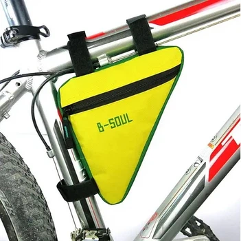 Сумка под раму угловая B-Soul желтая с зеленым (bao-002yellow)