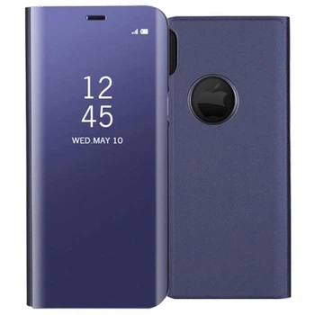 Чехол Mirror для Iphone XR книжка зеркальный Clear View Purple