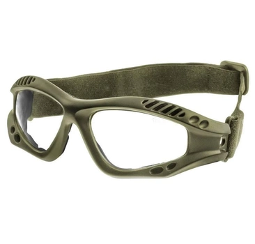 Тактичні окуляри Mil-Tec Commando Goggles Air Pro Clear олива