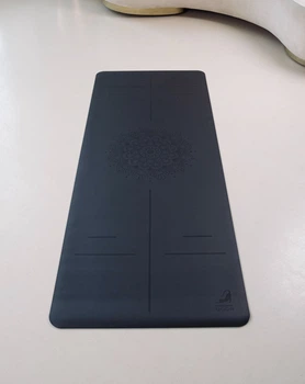Коврик для йоги Marjari Yoga Master PRO 183x68x0.4 cм Black Mandala