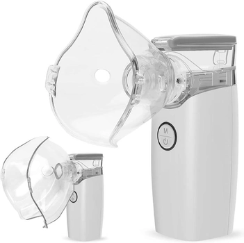 Портативний ультразвуковий небулайзер Fobaston, інгалятор для дітей та дорослих, акумуляторний, білий, NE-M01L