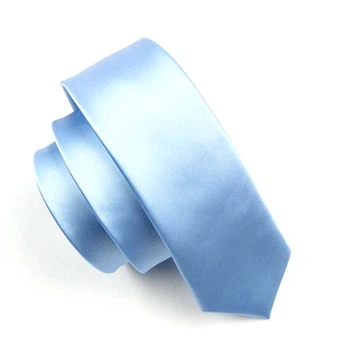 Краватка Bow Tie House вузька блакитна 00003