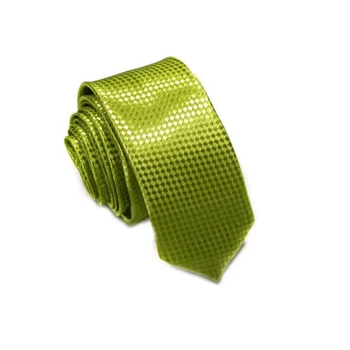 Галстук Bow Tie House узкий салатовый с блестками 00069