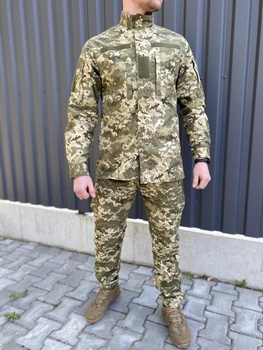 Военный тактический костюм полевка ХБ форма китель штаны 46 ПИКСЕЛЬ (ol-8999)