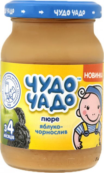 Пюре Чудо-Чадо з яблук і чорносливу з 4 місяців 170 г (4820016253865)