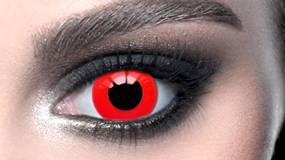 Контактні лінзи ELITE Lens Red 14.5 мм на Halloween 2 шт червоні (N0122)