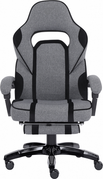 Кресло геймерское GT RACER X-2749-1 Fabric Suede Серо-черное