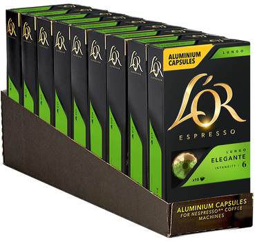 Кофе в капсулах Nespresso L`OR Lungo Elegante 100 шт
