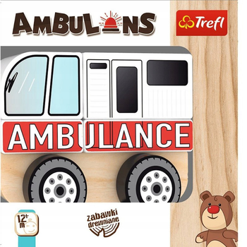 Auto drewniane Trefl Ambulans (61000) (5900511610000)