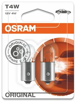 Автолампа T4W Original Line 12V 4W BA9s - блистер 2шт, (389302B)