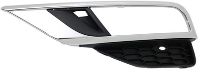 Решетка в бампер Honda CRV 15-17 левая с отв. с хром. окуляром, (71108-T1W-A00)