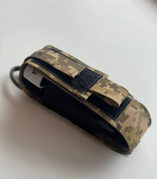 Підсумок кріплення для турнікета джгута M-KET Піксель військовий тримач на пояс розвантажувальну систему РПС на систему Molle з відсіком для ножиць та маркера