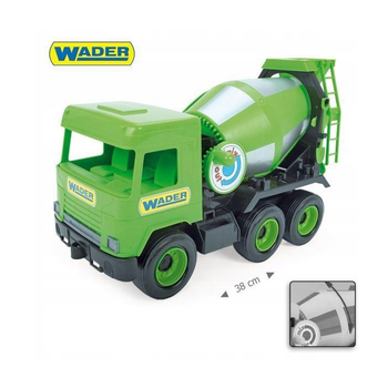 Zabawka dla dzieci Wader betoniarka zielona Middle Truck w kartonie (32104) (95900694321045)