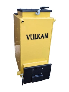 Шахтний твердопаливний котел Vulkan ECO 10 кВт нижнього горіння з чавунними колосниками