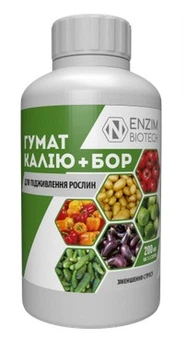 Стимулятор росту Гумат калію+Бор 200 мл, Ензим