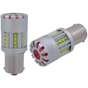 Светодиодные лампы LED Vanssi P21/5W (BAY15D) Canbus 2800Lm 6000k 12w 12-24v White (2 шт)