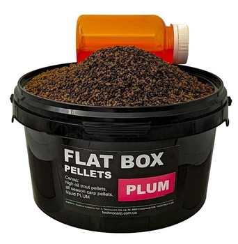 Набір для флет фідера Технокарп 0,5 кг Flat pellets Box Plum,80534