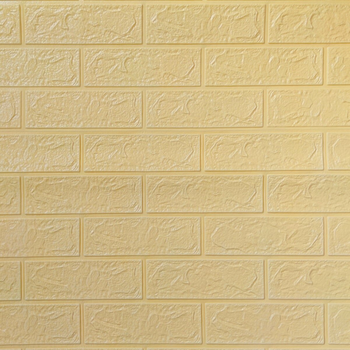 Самоклеюча 3D панель Sticker Wall під бежеву цеглу в рулоні 20000x700x3мм R009-3-20 SW-00001195