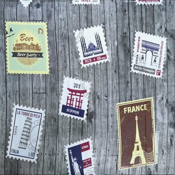 Самоклеюча 3D панель Sticker Wall поштові марки 700х700х4мм (091) SW-00001152
