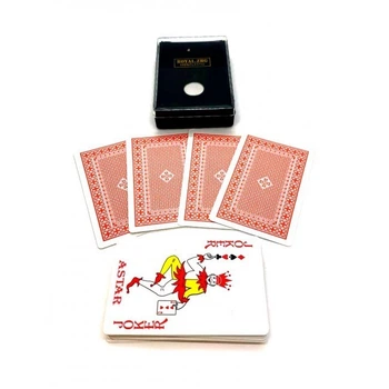 Карты игральные пластиковые "Royal" красная рубашка 34727