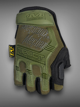 Тактичні рукавички Mechanix M-Pact Олива, військові захисні безпалі рукавички