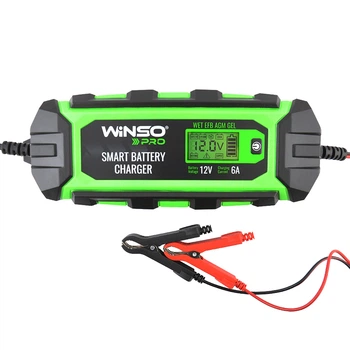 Зарядное устройство АКБ Winso Pro 12V, 6A LCD 139510