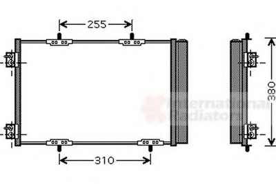 Радиатор кондиционера P207/1007/C2 04- пр-во Van Wezel Van Wezel (40005291)