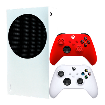 Набір Консоль Microsoft Xbox Series S 512GB White + Геймпад Бездротовий Microsoft Xbox Series Pulse Red