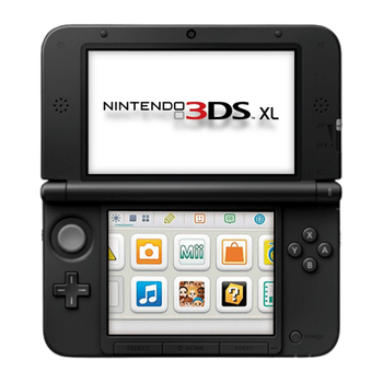 Консоль Nintendo 3DS XL Модифицированная 32GB Red Black + 10 Встроенных Игр Б/У