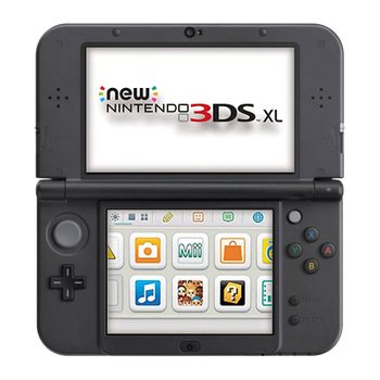 Консоль Nintendo 3DS XL New Solgaleo Lunala Console Black Edition Модифікована 32GB Black + 10 Вбудованих Ігор Б/У