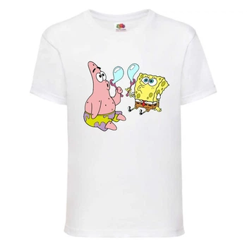 Футболка Спанч Боб 36 (Sponge Bob) біла 104 см