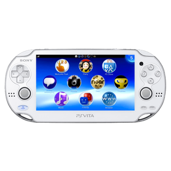 Консоль Sony PlayStation Vita FAT Модифікована 64GB White + 10 Вбудованих Ігор Б/У