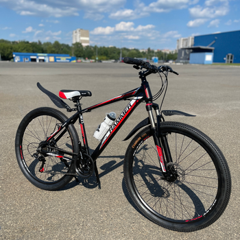 Велосипед HAMMER Blast S300 27.5 дюймов Рама 18 Черно-красный/ спортивный горный алюминиевый