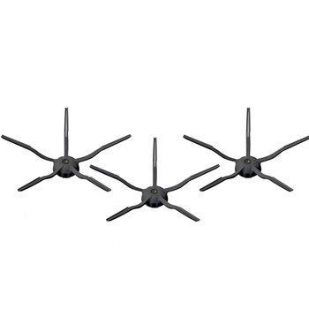 5-лопасні бічні щітки для Roborock Black - 3 шт.
