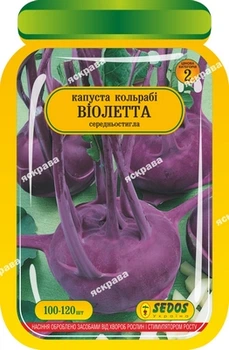 Капуста кольраби Яскрава Капуста кольраби Виолетта 100-120 шт (35140)