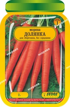 Насіння Яскрава Морква Долянка 2 г (35202)