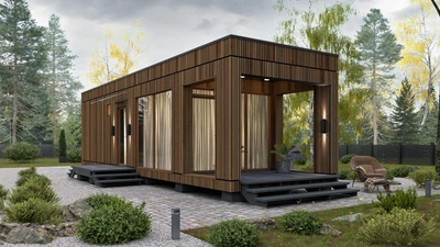 Модульный домик для отдыха Send House 42, дом 12 х 3.5 м