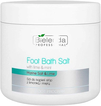 Сіль для педикюру з лаймом та м'ятою Bielenda Professional Foot Bath Salt with Lime & Mint 600g (830404-1040895-2)
